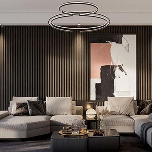 2.9m 160x24mm Interior WPC Wall Panel Wood Alternative For Home Decoration