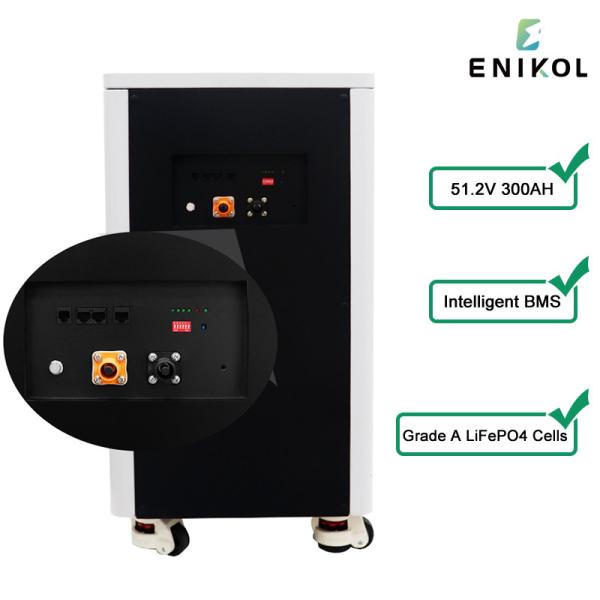 Высокая емкость 48 В 300 Ач солнечная литийная батарея 15 кВтч для использования вне сети и промышленности