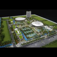 Modelos de Edifícios em Miniatura em Escala ODM 1/300 Centro Internacional de Tênis Hengqin