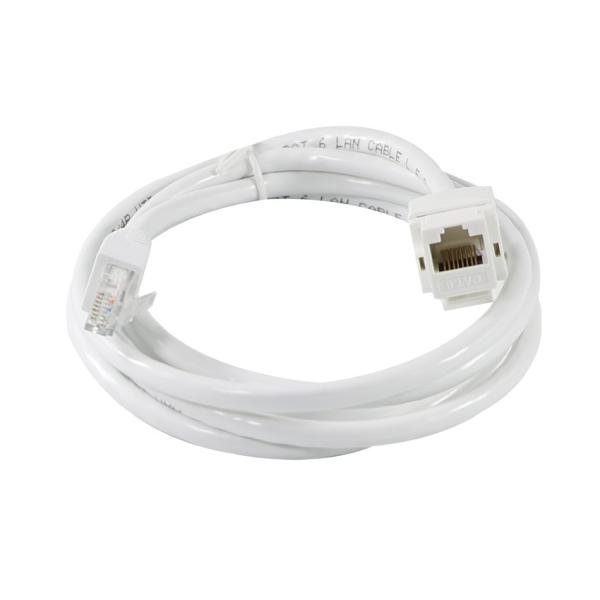 Tool-Free Cat6 RJ45 Keystone Inline Coupler Female to Female for Ethernet Patch Panels or Wall Plates  8P8C LAN Network Adapter