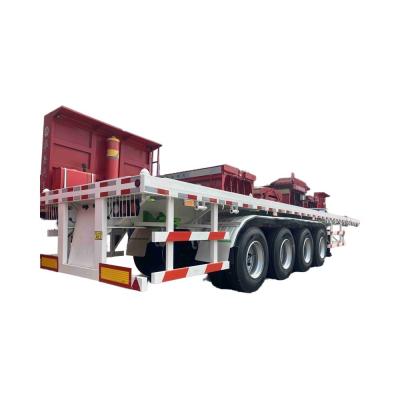 CIMC Best Quality 3-4 Axles 60t New lowbed Low Bed Semi Trailer 3 Axles 80t Lowbed Lowboy Low Flatbed Trailer For Sale