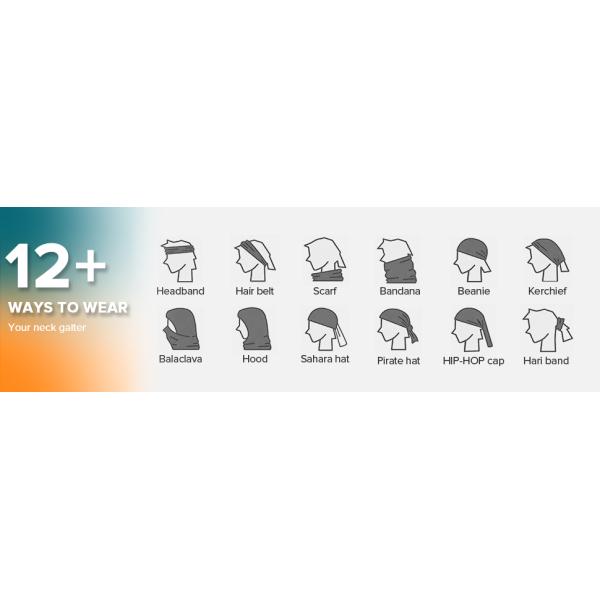 Neck Gaiter Face Mask Scarf Reusable Bandanas Tube UV Protection Headwear Balaclava Outdoor Sport for Men and Women