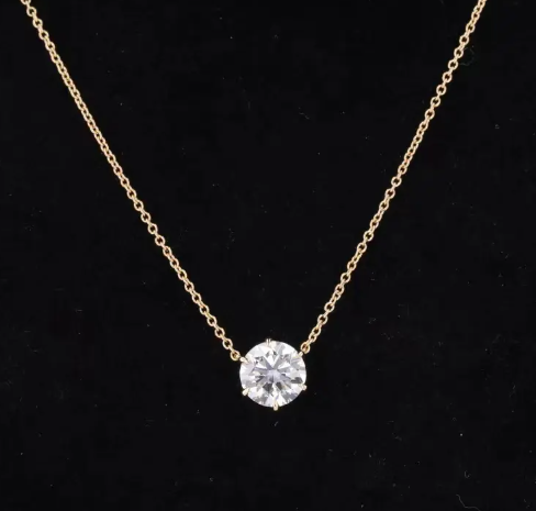 Synthetic HPHT CVD Lab Grown Diamond Jewelry Necklaces VS Clarity