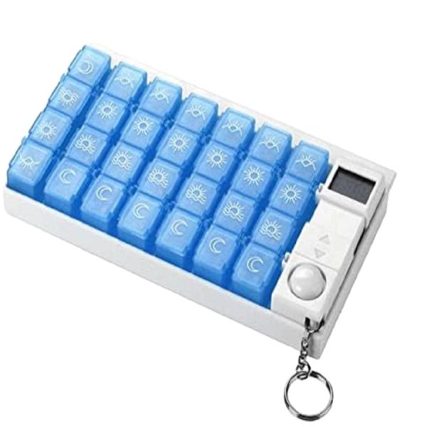 Top fashion good selling medication box dispenser electronic medicine 7day pill case timer/ digital alarm reminder