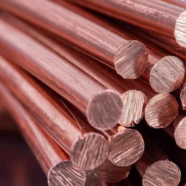T1 Copper Bar OF-CU Copper Round Bars Diameter 10 - 300mm 99.9% Pure Copper