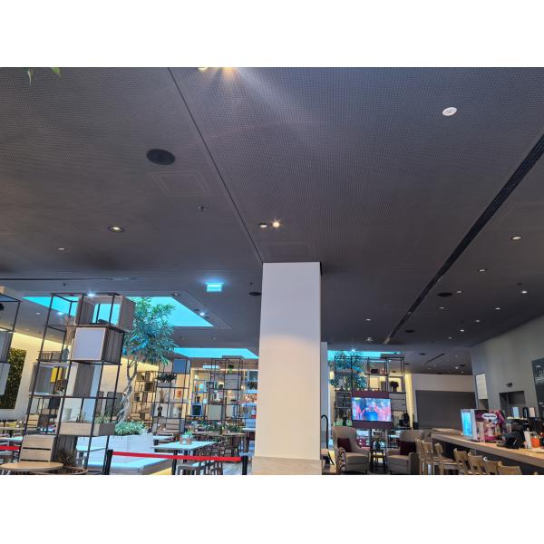 16/16/6mm Ceiling Formica Laminate Perforated Acoustic Panel Timber Soundproof Board