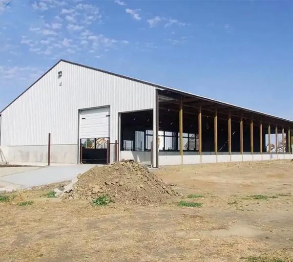Modern Steel Structure Metal Dairy Farming Cow House Steel Shed