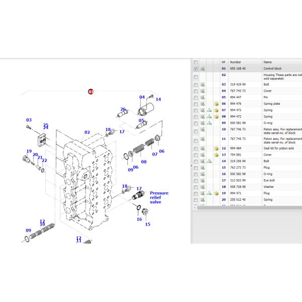 PC3000 655 168 40 65516840 655 167 40 65516740 Комплект клапанов управления PC3000-6 97799240 97799340 Блок управления