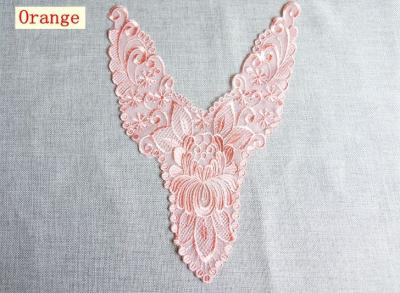 Polyester  Embroidery Collar Lace for Pajamas  Mesh Based Necklace Decoration