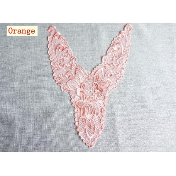 Polyester  Embroidery Collar Lace for Pajamas  Mesh Based Necklace Decoration