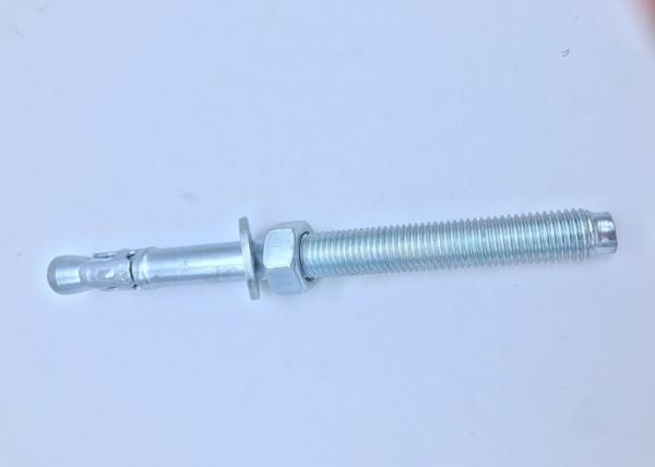 M6-M24 Metal Concrete Wedge Anchor Bolts With Blue & White Zinc Plated