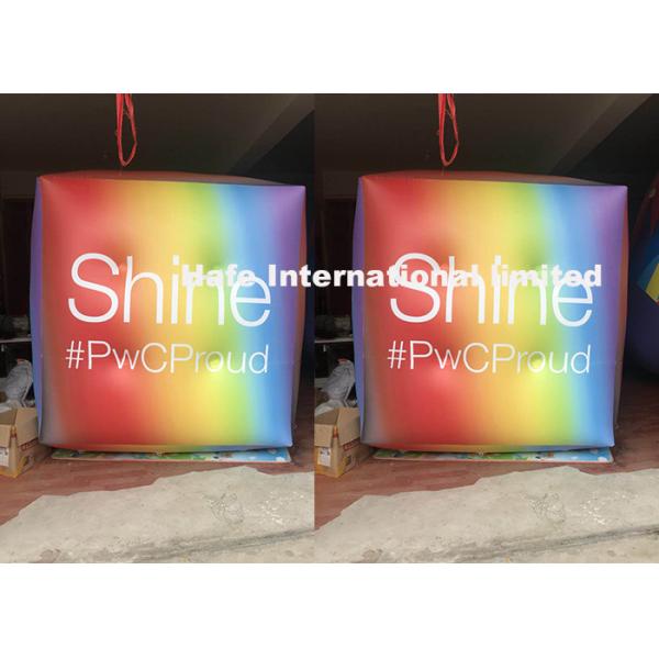 света воздушного шара гелия куба ПВК 2.5м с полным летанием печатания логотипа для рекламировать