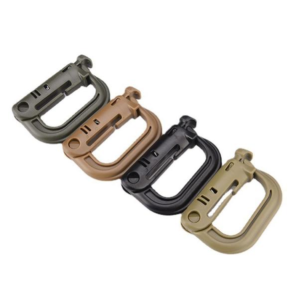 Outdoor Plastic Mountaineer Tactical EDC Carabiner Buckle for Backpack Multi-Functional