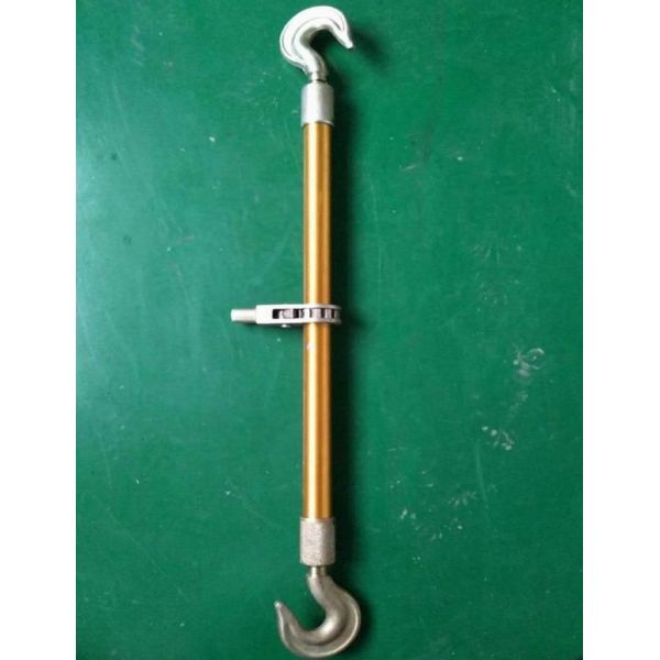 2-Ton Heavy-Duty Wire Rope Tensioner with Dual Hook Design and Adjustable Turnbuckle for Cable Tightening