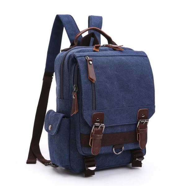 Customizable Colors and Sizes Canvas Laptop Backpack for Students and Travel
