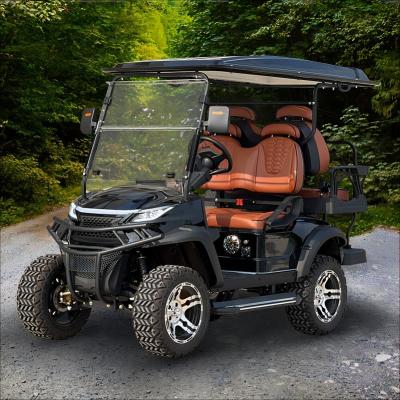 Outdoor Playground Electric Golf Cart Chinese 4 Passenger Hunting Buggy with Custom Body and Lifted Design