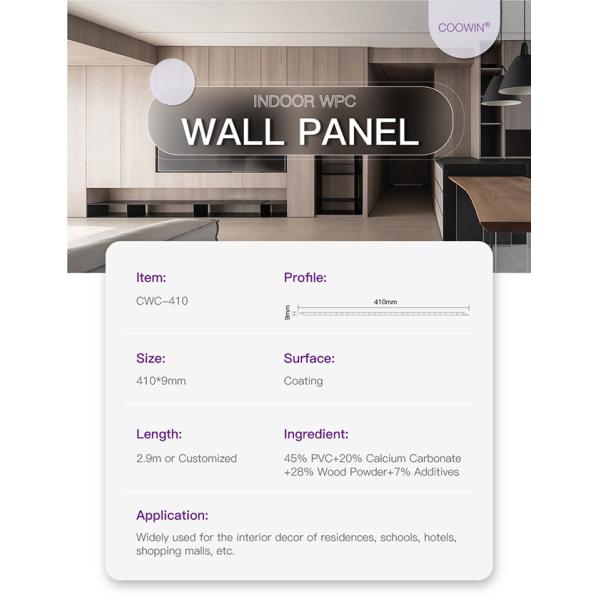 WPC Woodgrain Interior Wall Paneling No Maintenance Easy Installation