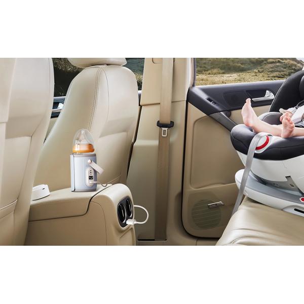 Portable USB Baby Bottle Warmer with 5-Temp Settings for Travel
