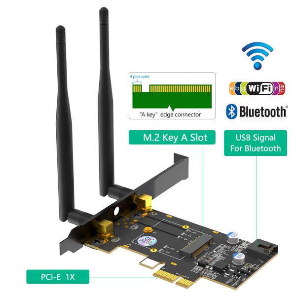 M.2 Key A to PCIe X1 Adpater The Perfect Solution for Faster WiFi Speeds