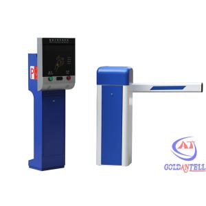 Entry / Exit Car Parking Management System IC Card Reader Gate With Computer