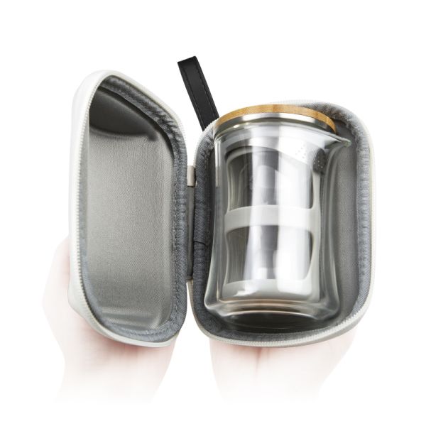 New Design Travelling Infuser Teapot Clear Tea Share Cup and Pot Set With Tray for Outside