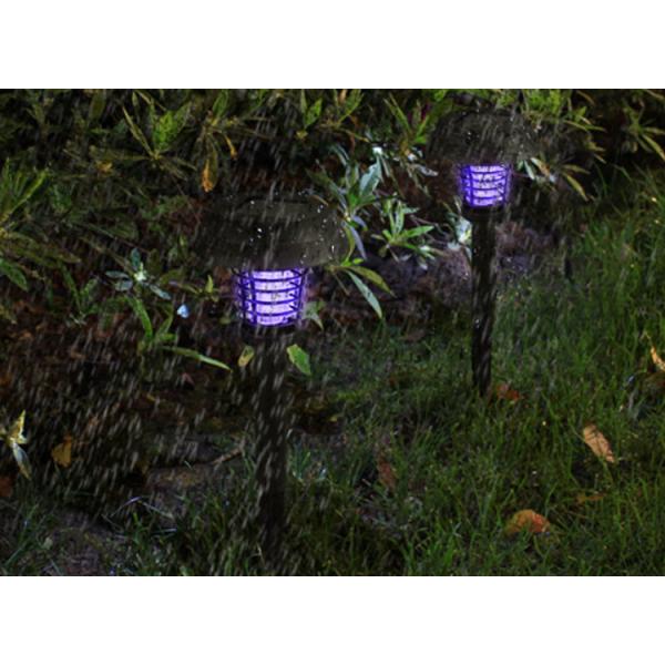 Outdoor Solar Anti-Mosquito Lamp Two Lawn Lights With Purple And White Light