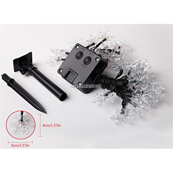 6M Solar LED Christmas Lights Snowflake String 30leds Energy Saving Party Decoration