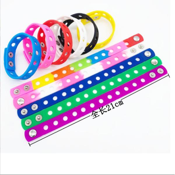 Hot Seller Kids Silicone Rubber Bracelet Charms for Education Target End User 21cm