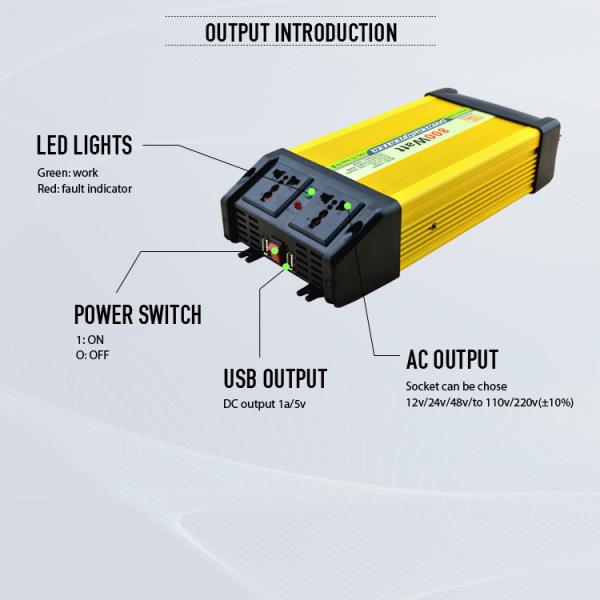 HANFONG 800Watt Hot sale inverter 12v 220v pure sine wave inverter inverter price in dubai solar inverter price in uae