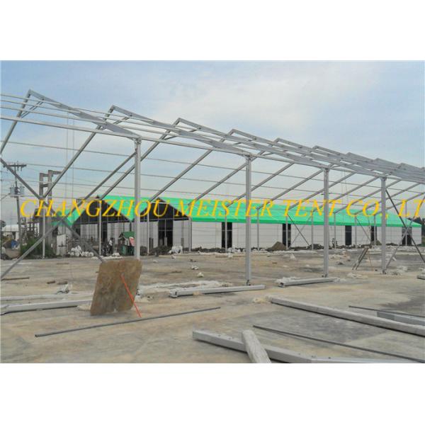 1000 Sqm Clear Span Industrial Warehouse Tent with Glass Walls for Outdoor Events