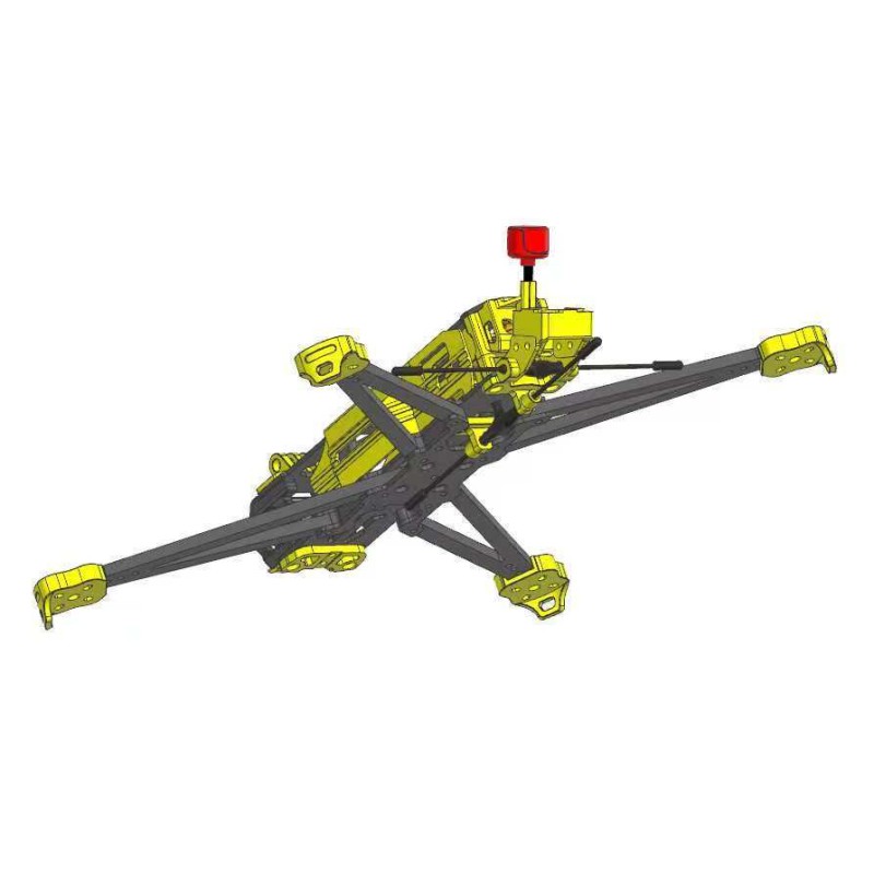 5-6-7-inch Custom Made FPV Carbon Drone Frame With Aluminum CAM Plates For PartsAccessories