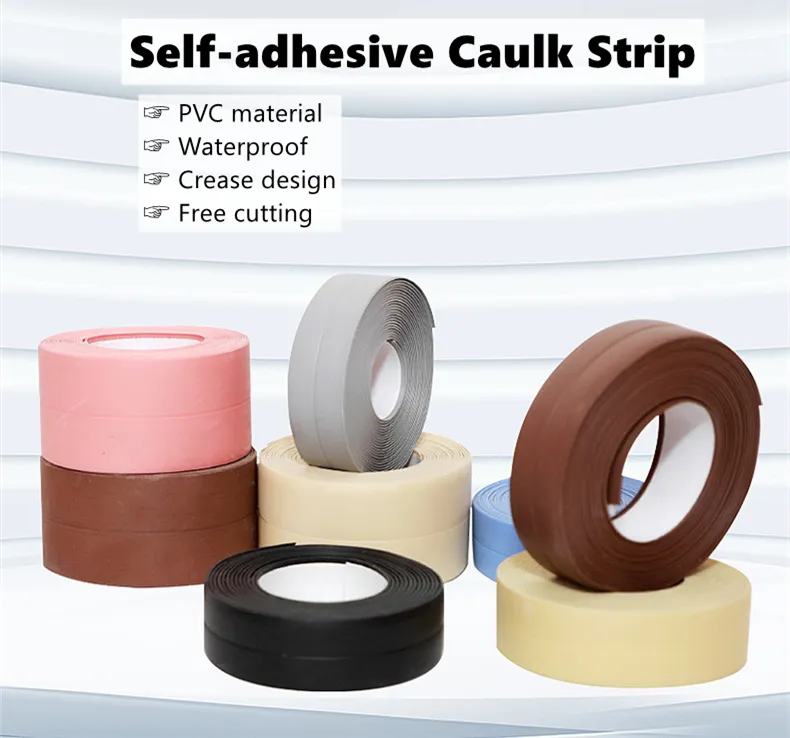 Caulk Strip Tub Caulking Tape Sealing Tape for Kitchen Countertop Sink Bathroom Toilet Bathtub Floor Wall Edge Protector