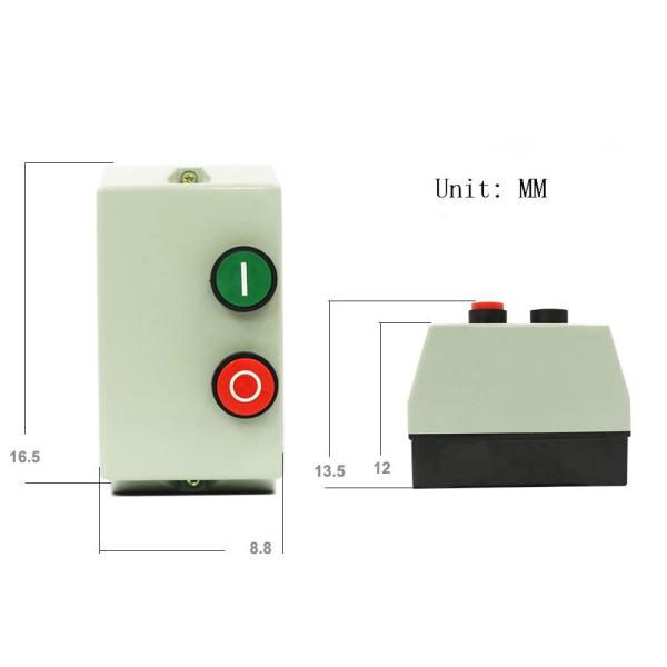 IP55 9A 12 Amp 18A переключатель стартера мотора 3 участков ручной с кнопками SE1-09 SE1-18