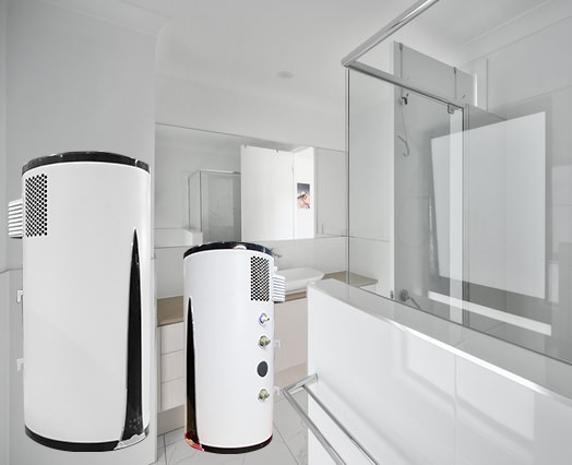 220/240V All In One Wall Mounted Heat Pump hot water heater IPX4 0.8MPa