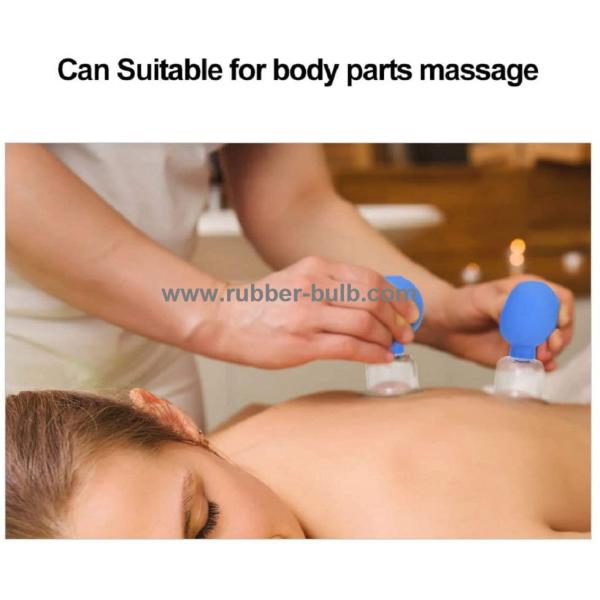 4 Pieces Glass Facial Cupping Set-Silicone Vacuum Suction Massage Cups Anti Cellulite Lymphatic Therapy Sets For Face