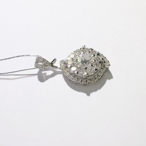 Handmade 18K Gold Luxury Pendant Dainty Diamond Cluster Fashion Jewelry for Women Customized for Anniversary Wedding Banquet