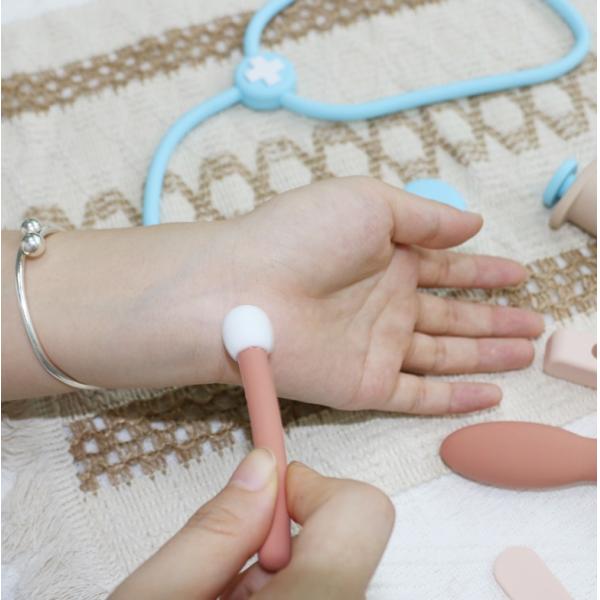 204g Silicone Doctor Toy Set Customized Medical Carry Case For Kids