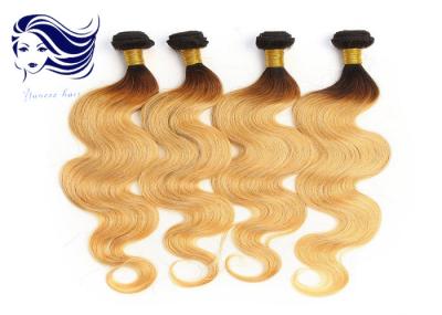 Extensões do cabelo da cor de Brown Ombre, cabelo colorido Ombre do ser humano