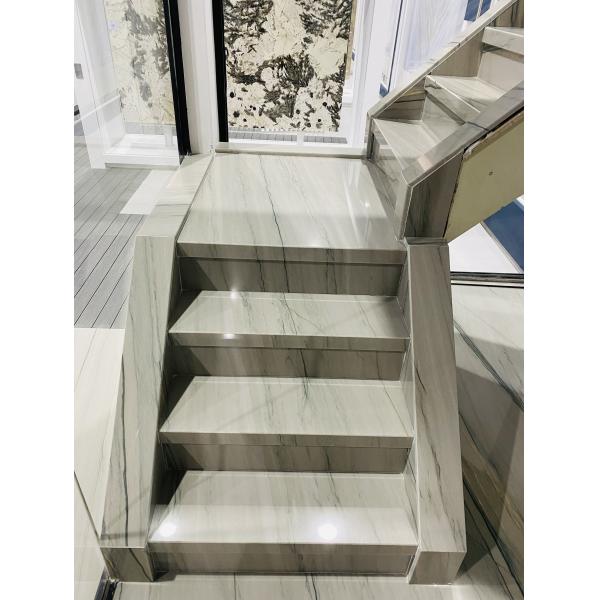 Brazilian Fish - Belly White Marble Luxury Stone Book-match Background Feature Wall Luxurious Flooring Stone