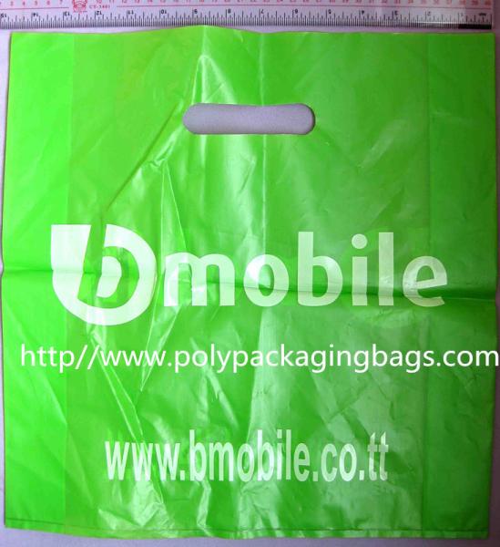 Sacos cortados plástico do punho do HDPE