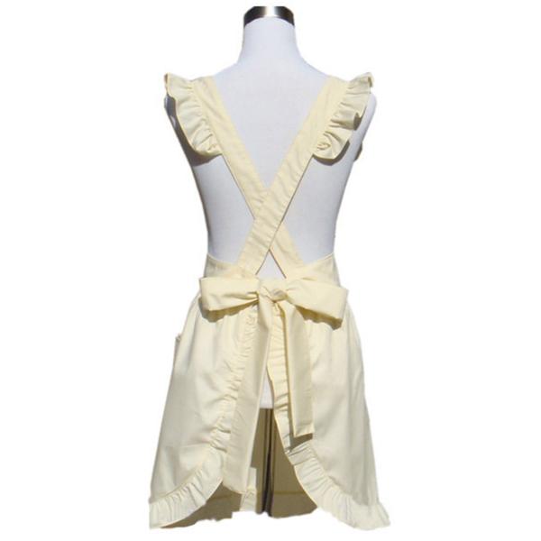 Cute Lovely Retro Kitchen Cooking Ruffles Apron for Women Girls Customized Color