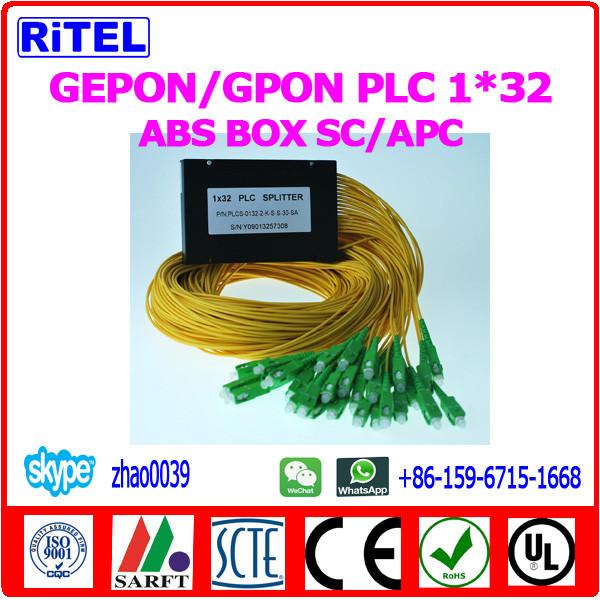 GEPON/GPON plc splitters 1x16 abs box SC/APC for middle-east market