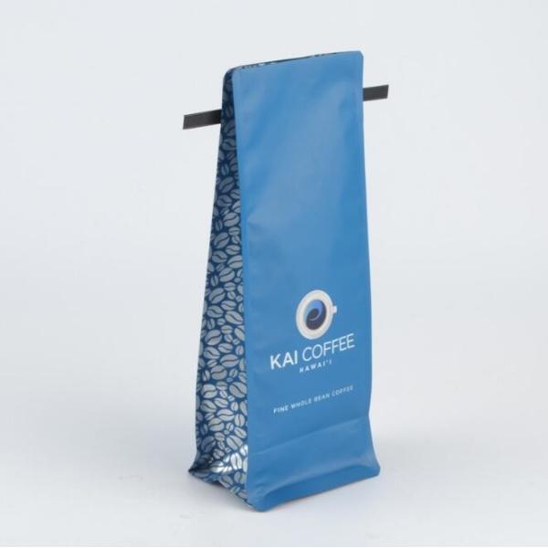 High Barrier Printing Aluminum Foil Side Gusset Coffee Bags OEM With Zipper / Tin Tie