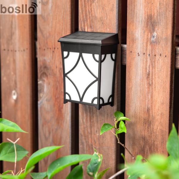 RGB солнечные настенные лампы ABS наружные ретро водонепроницаемые декоративные