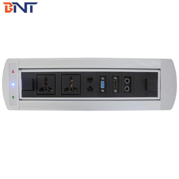 Rotating Desktop Socket with South Africa Power Cable/Motorized Pop Up Socket