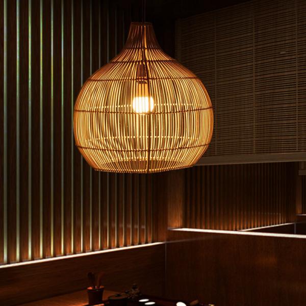 Vintage Rattan Pendant Lights Hand-woven Rattan Hanging Lamp Lights for Living Room Decoration  Light(WH-WP-23)