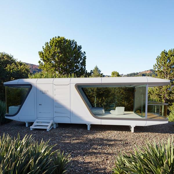 Prefabricated Construction Small Capsule House With Fuqian Metal Container Capsule Hotel