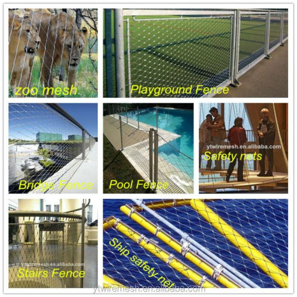 Fence X Tend Cable Mesh With Ss304 2.0mm Stainless Steel Rope Weather Proof