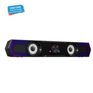 Coomaer ST801 カスタマイズされたソリューション2.0 USB コンピュータ音楽スピーカー 無線ゲーム BT RGB サウンドバー スピーカー 携帯