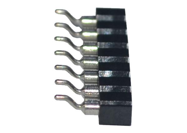 SMT Type Round Female Pin Header Connector Single Row 2.54mm Pitch Horizontal